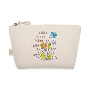 schön das es mich gibt, Blumen - Bio-Täschchen - Natur - Vorne