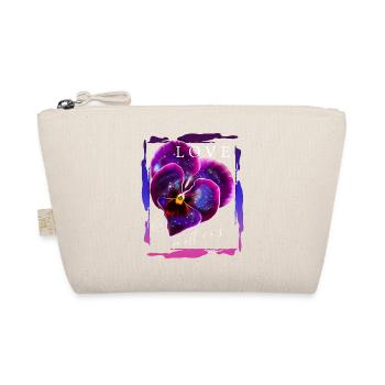 Love matters Valentine's day romantic saying - Organic Pouch - nature - Front
