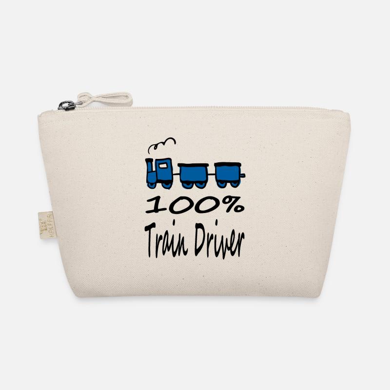 I am a train driver Railway Railway Gift - Organic Pouch - nature