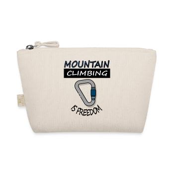 Mountaineering Climbing Climber Mountain Sports Gift - Organic Pouch - nature - Front