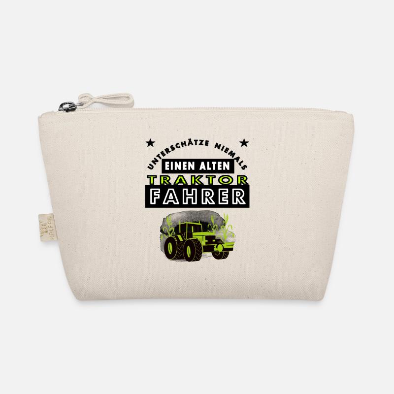 Traktorfahrer Spruch Traktor fahren Geschenkidee Bio-Täschchen