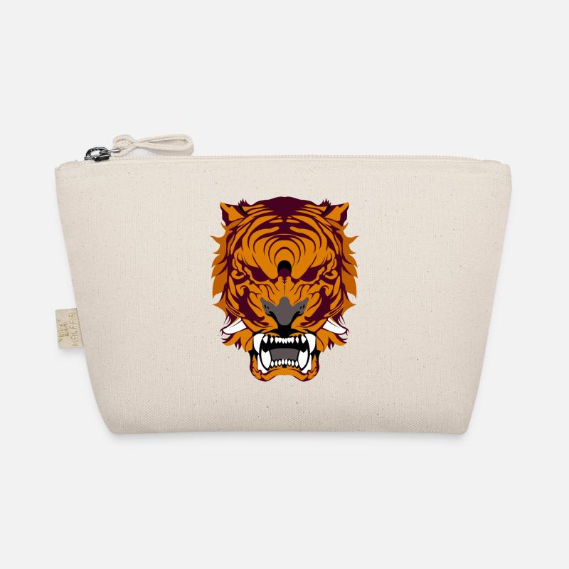 Brüllender Tiger - Bio-Täschchen - Natur