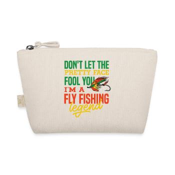 Fly Fishing Legend Fisherman Angler Fishing - Organic Pouch - nature - Front