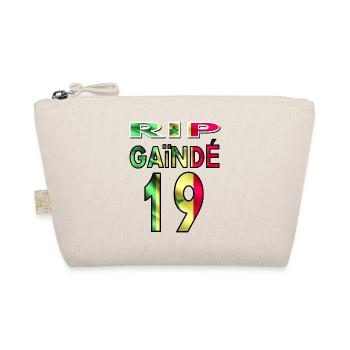 Born in Senegal number 19 Senegalese flag - Organic Pouch - nature - Front