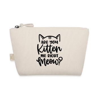 BIST MEIN KITTEN MIAU KATZE LUSTIG SPRUCH MOTIVE - Organic Pouch - nature - Front