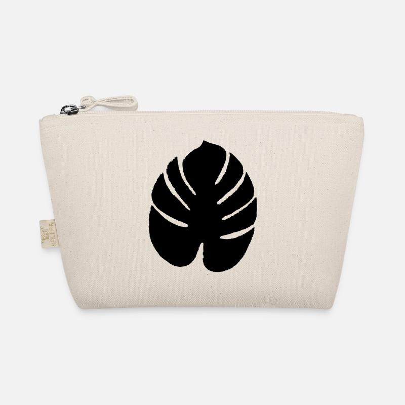 Exotic leaf black Organic Pouch