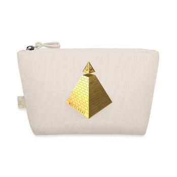 Illuminati Pyramid Gold 3D - Bio-Täschchen - Natur - Vorne