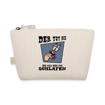 schlafmangel "der tut nix" napping schlafshirt - Bio-Täschchen - Natur - Vorne