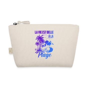 La vie est belle à la plage - Trousse biologique - nature - Devant