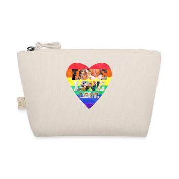 Love Love Love LGBTQ+ - Organic Pouch - nature - Front