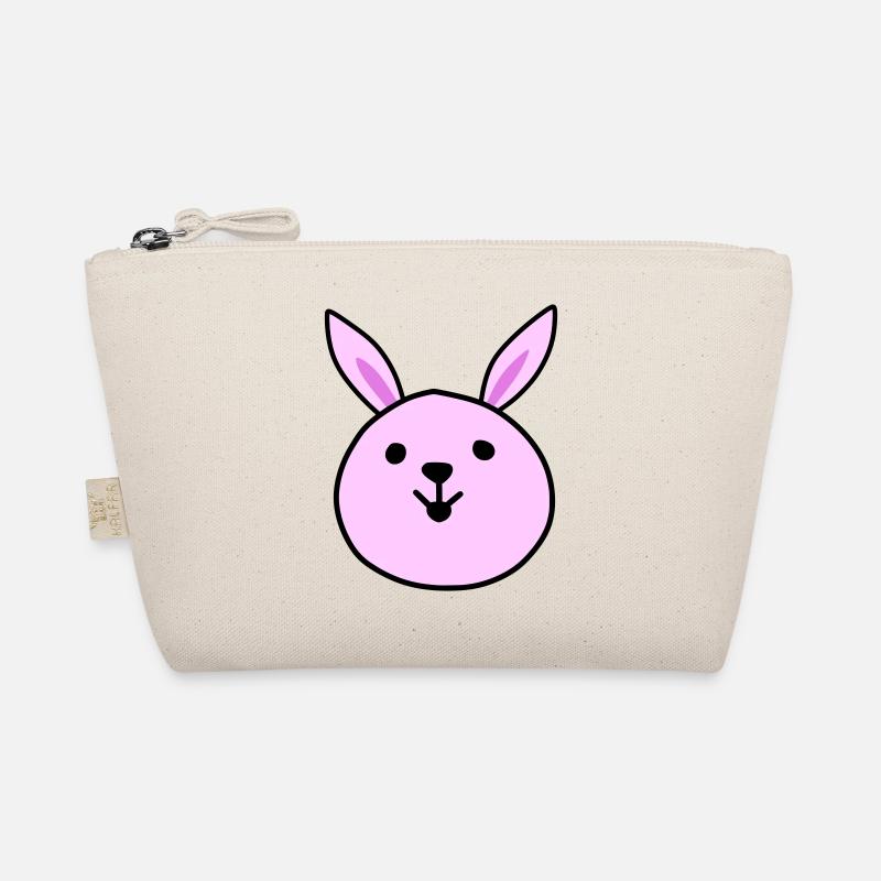 Cute pink rabbit Organic Pouch