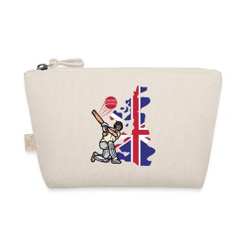 Cricket Match - England cricket - Engalnd flag - Organic Pouch - nature - Front