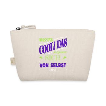 lustig spaß lustiger spruch bday spruch geek - Bio-Täschchen - Natur - Vorne
