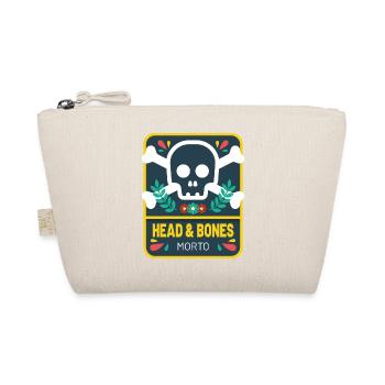 Head and bones flowers - Organic Pouch - nature - Front