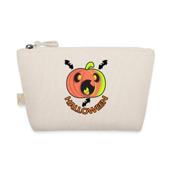Halloween Zombie Vampire Geschenk Fledermaus gift - Bio-Täschchen - Natur - Vorne