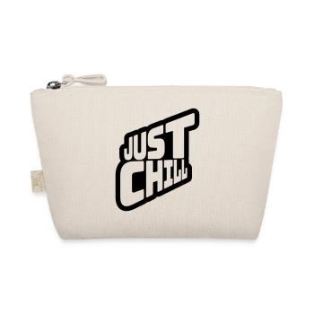 Just Chill Text Logo - Organic Pouch - nature - Front