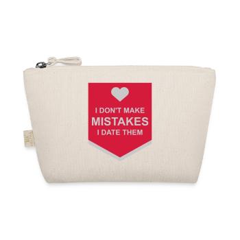 Date Mistakes Zitat Logo - Bio-Täschchen - Natur - Vorne