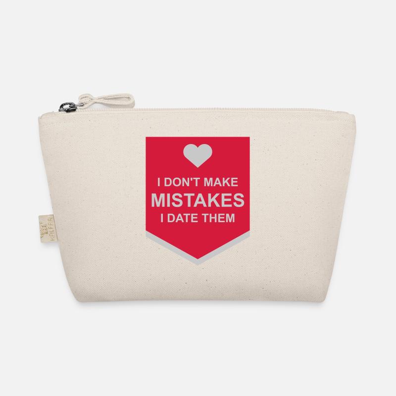 Date Mistakes Quote Logo Organic Pouch