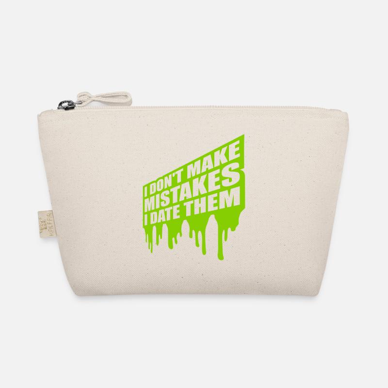 Date Mistakes Quote Logo Organic Pouch