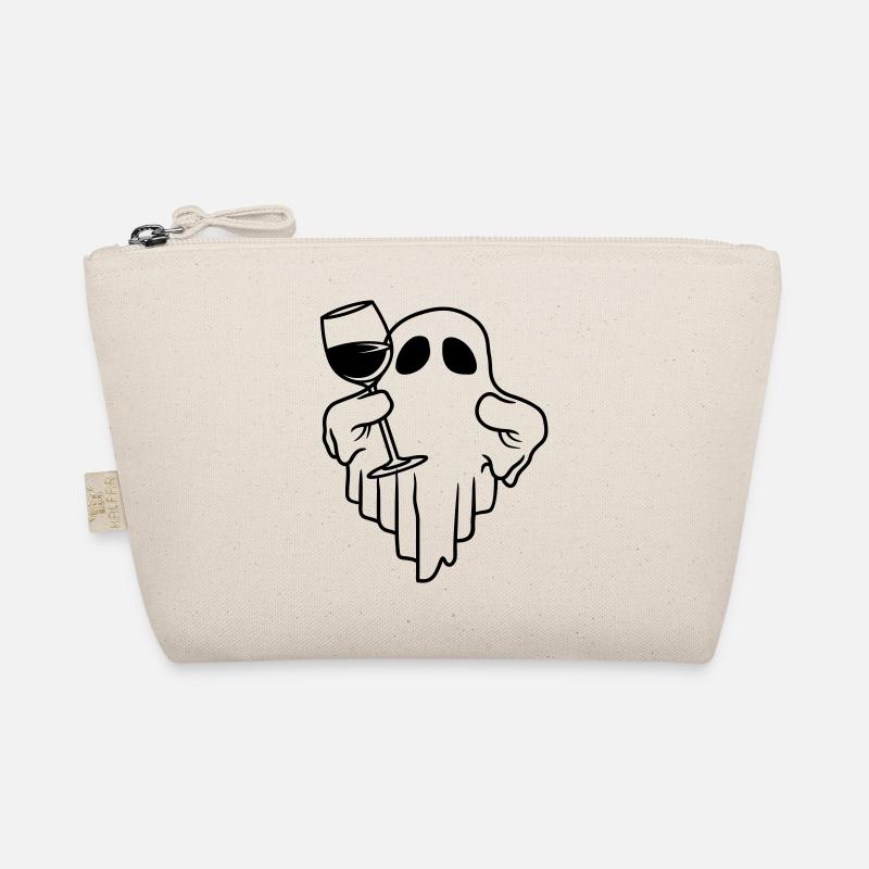 Comic Wein trinkender Geist Bio-Täschchen