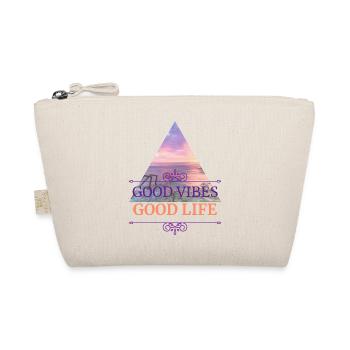 I love clothes / Good vibes good life - Bio-Täschchen - Natur - Vorne