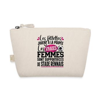 Stade Rennais Supportrice Football Cadeau Femme - Trousse biologique - nature - Devant