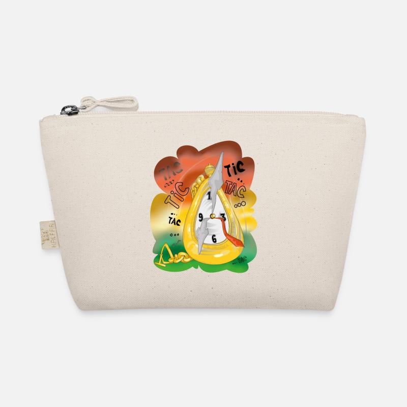 Taschenuhr - Bio-Täschchen - Natur