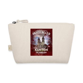 Kantons T-Shirt St. Gallen selber gestalten - Bio-Täschchen - Natur - Vorne