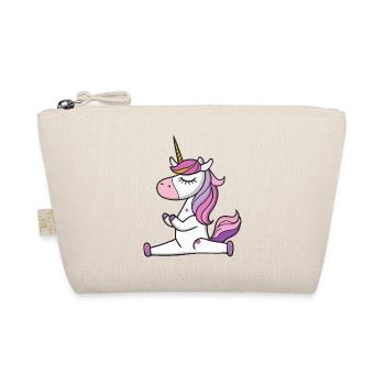 Unicorn Yoga Funny Yoga Teacher Gift Idea - Organic Pouch - nature - Front