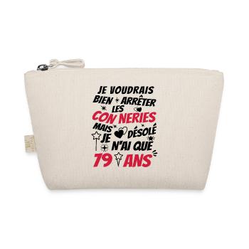 conneries 79 ans / cadeau anniversaire 79 ans - Trousse biologique - nature - Devant