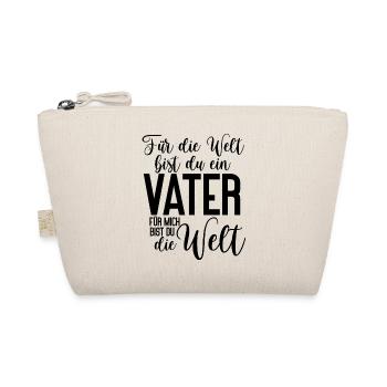 Für die Welt bist du ein Vater für mich die Welt - Bio-Täschchen - Natur - Vorne