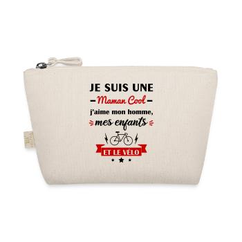 Maman cool vélo, cadeau cycliste, cyclisme - Trousse biologique - nature - Devant
