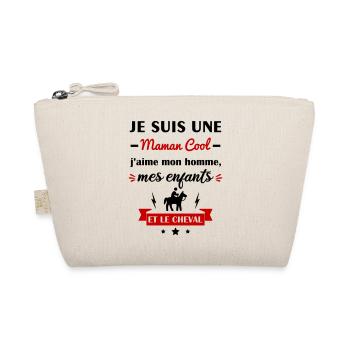 Maman cool cheval, cavalière, fête des mères - Trousse biologique - nature - Devant