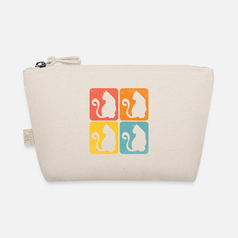 chat retro color shapes Trousse biologique