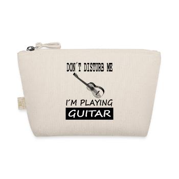 Guitar Playing Guitar Player Musical Instrument - Organic Pouch - nature - Front