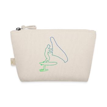 foilwing wingsurf men hydrofoil wingsurfing - Organic Pouch - nature - Front