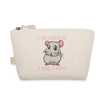I like Chinchillas and maybe 3 people Motiv - Bio-Täschchen - Natur - Vorne