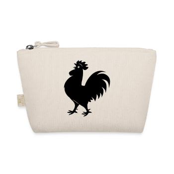 Rooster shadow figure - Organic Pouch - nature - Front