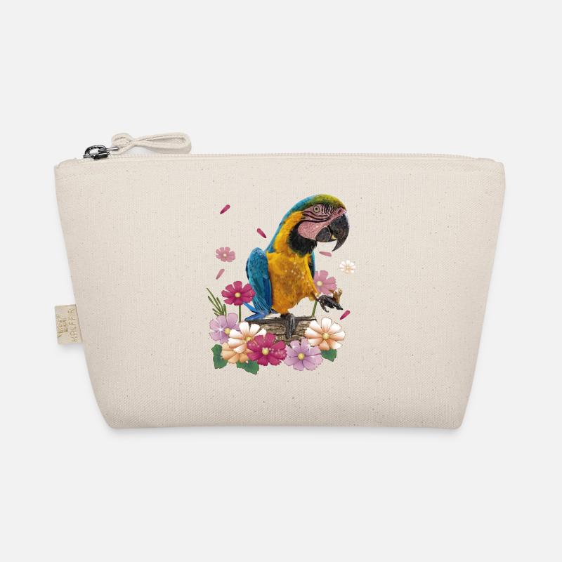 Der blau-gelbe Ara Bio-Täschchen