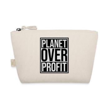 planet over profit Zitat - Bio-Täschchen - Natur - Vorne