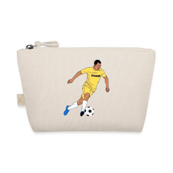 Yellow Team Player Motif - Organic Pouch - nature - Front