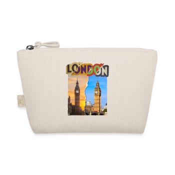London England UK City Skyline Vintage Retro - Organic Pouch - nature - Front