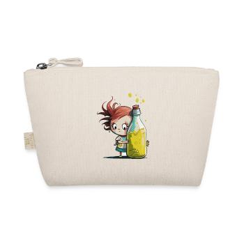 Illustration Comic Cute Kawaii Girl Bottle - Organic Pouch - nature - Front