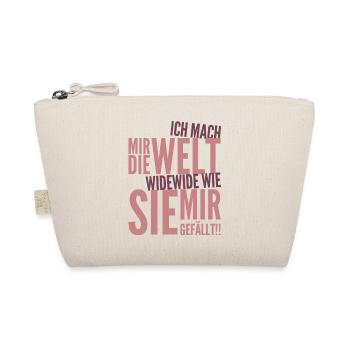 Ich mach mir die Welt widewide wie sie mir gefällt - Bio-Täschchen - Natur - Vorne