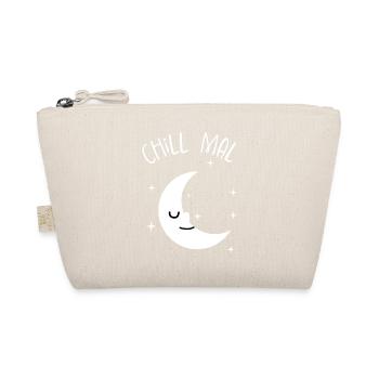Chill Mal Mond Schlafshirt Schlafanzug Pyjama - Bio-Täschchen - Natur - Vorne