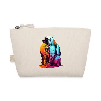 dog astronaut - Bio-Täschchen - Natur - Vorne