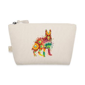 German Sheperd Deutscher Schäferhund Hundedesign - Bio-Täschchen - Natur - Vorne
