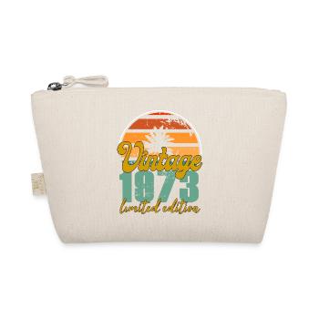 Vintage 1973 52nd Birthday Gift Idea - Organic Pouch - nature - Front