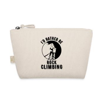 I'D RATHER BE ROCK CLIMBING 1 - Organic Pouch - nature - Front