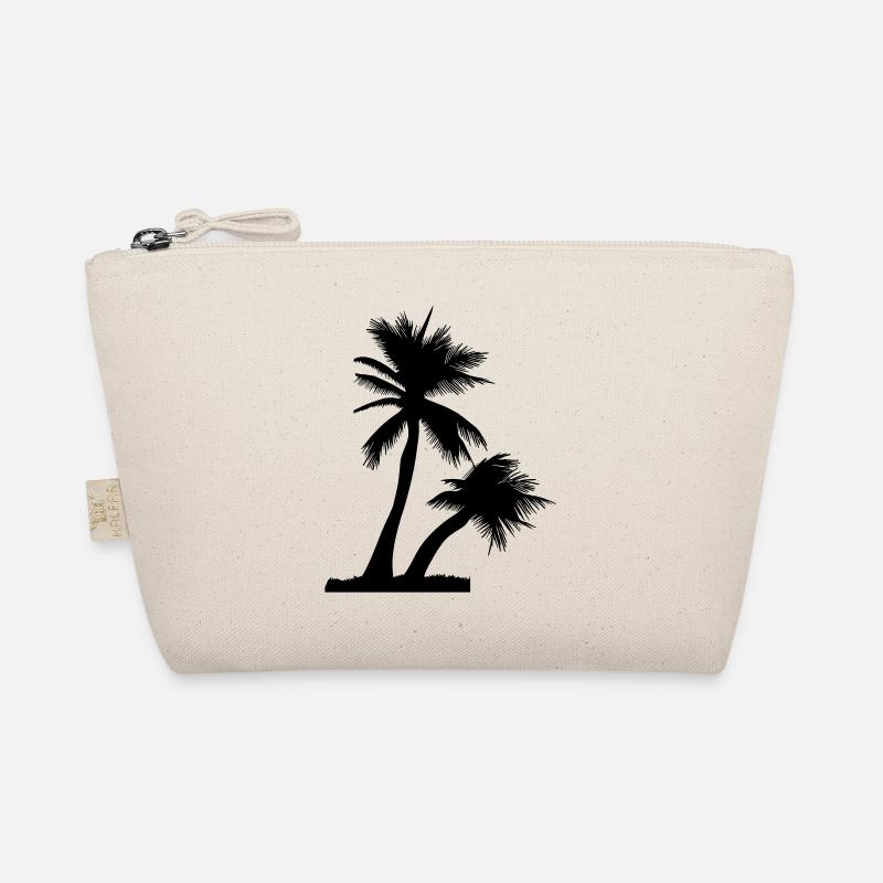 Tropical Beach Paradise Palm Sun Vector 3 Organic Pouch